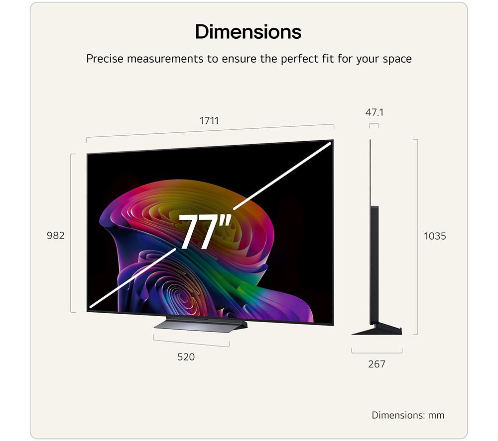 LG C6 77" OLED AI 4K HDR Smart TV 2026 - OLED77C66LB