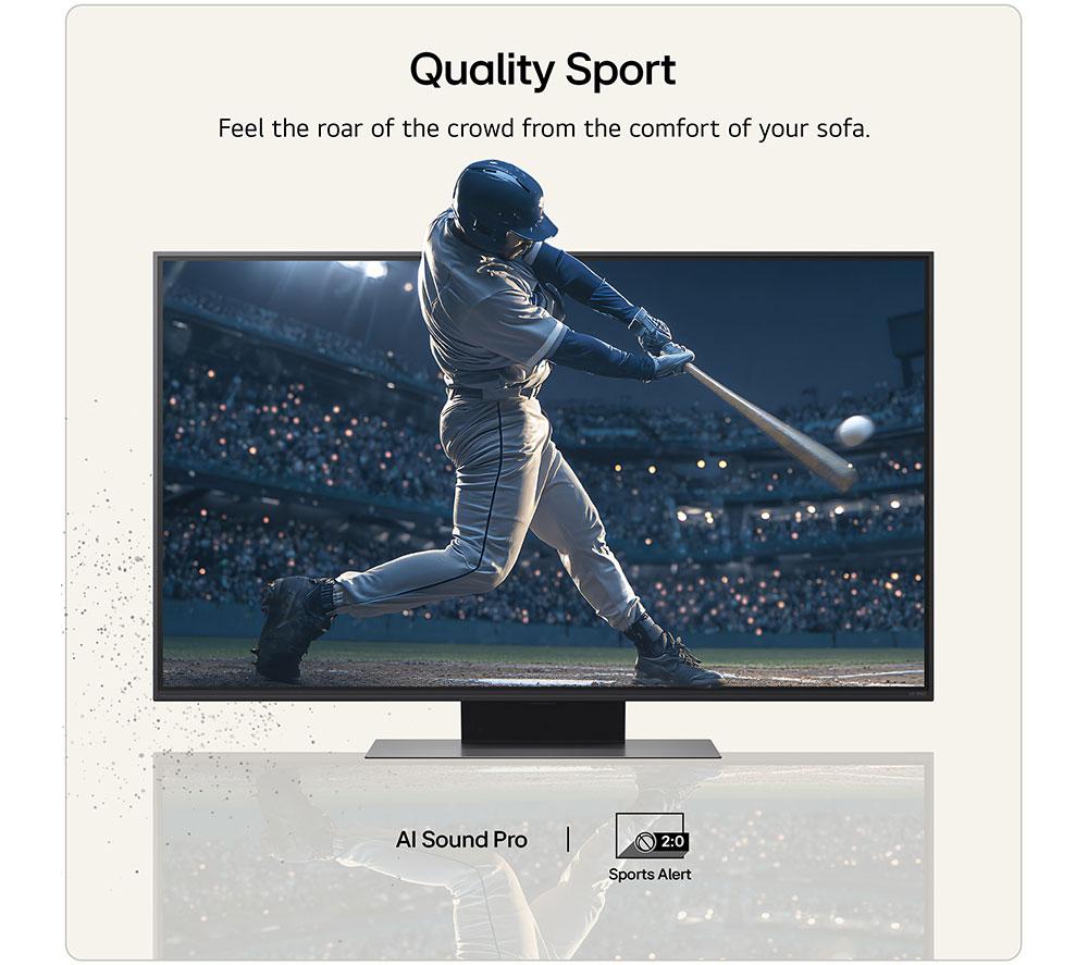 LG QNED86 43" QNED AI Mini LED 4K HDR Smart TV 2026 - 43QNED86B6B