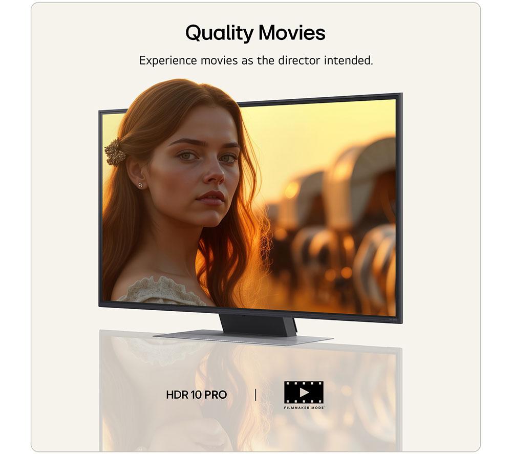LG QNED86 43" QNED AI Mini LED 4K HDR Smart TV 2026 - 43QNED86B6B