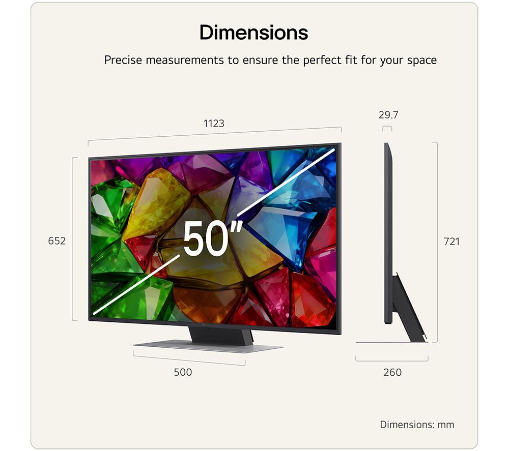 LG MRGB88 TV inteligente con IA Mini RGB 4K HDR de 50" 2026 - 50MRGB88B6B