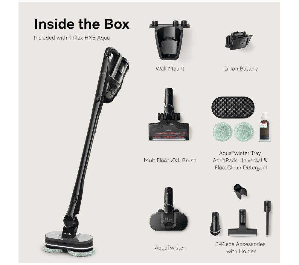 MIELE Triflex HX3 Aqua Cordless Vacuum Cleaner - Obsidian Black