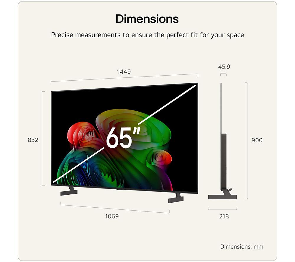 LG B6 65" OLED AI 4K HDR Smart TV 2026 - OLED65B65LA