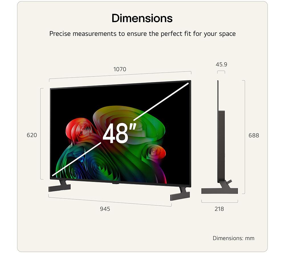 LG B6 48" OLED AI 4K HDR Smart TV 2026 - OLED48B65LA
