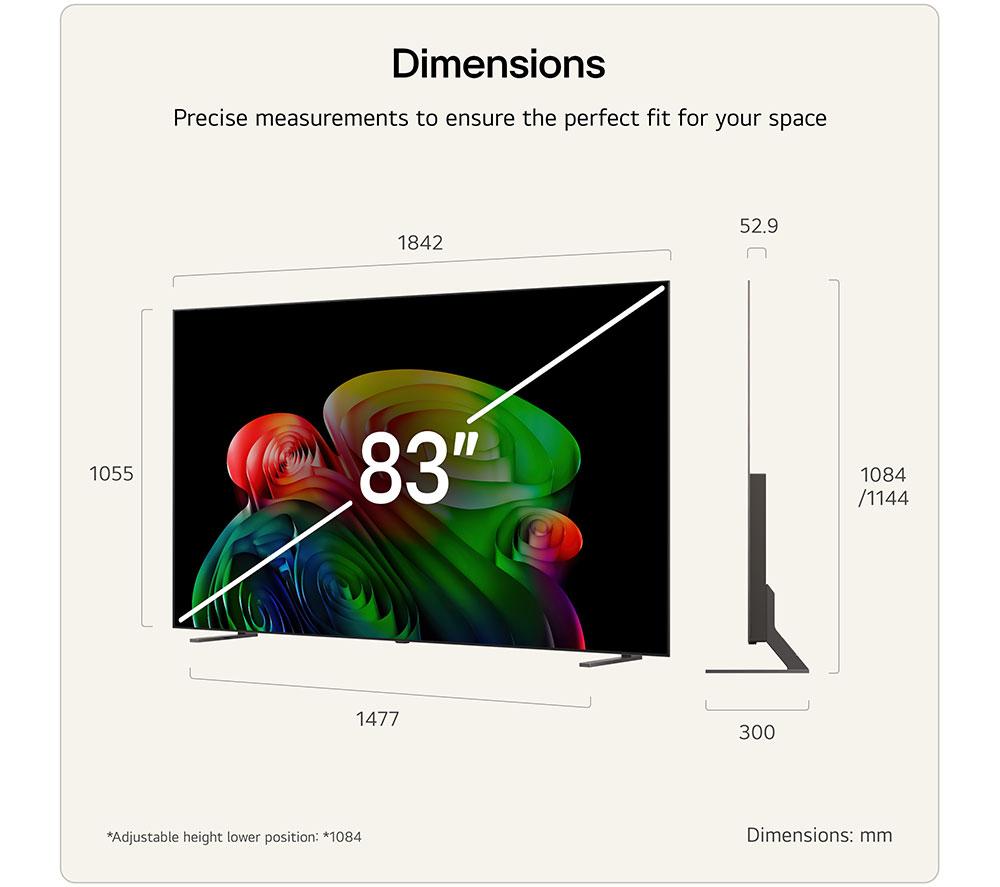 LG B6 83" OLED AI 4K HDR Smart TV 2026 - OLED83B65LA