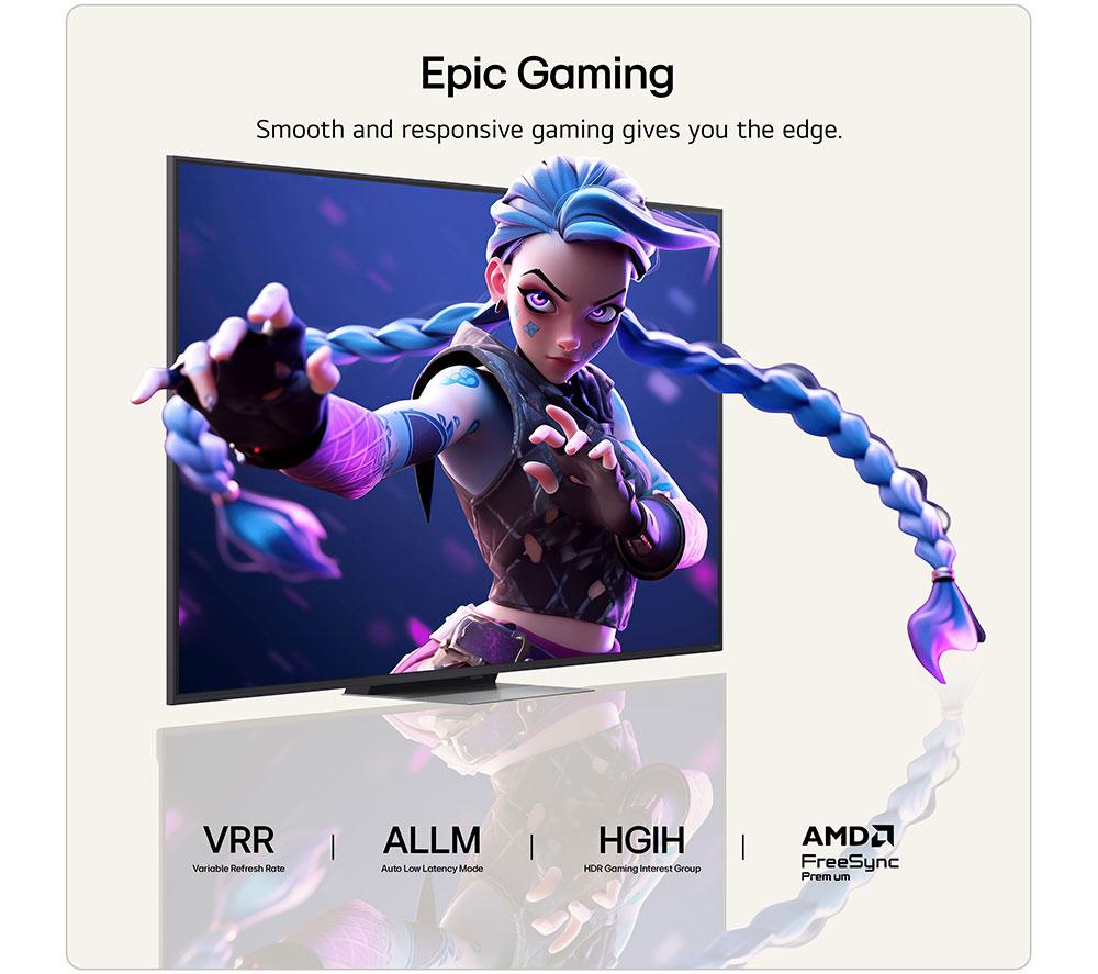 LG QNED86 65" QNED AI Mini LED 4K HDR Smart TV 2026 - 65QNED86B6B