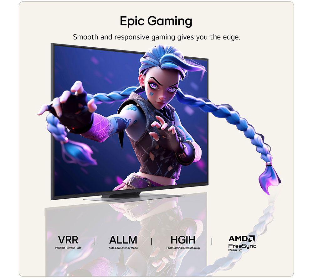 LG QNED86 55" QNED AI Mini LED 4K HDR Smart TV 2026 - 55QNED86B6B