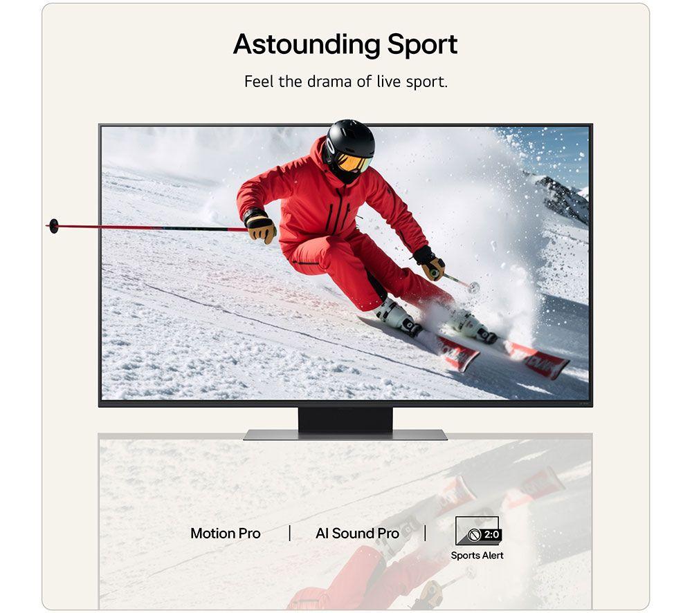LG QNED86 55" QNED AI Mini LED 4K HDR Smart TV 2026 - 55QNED86B6B