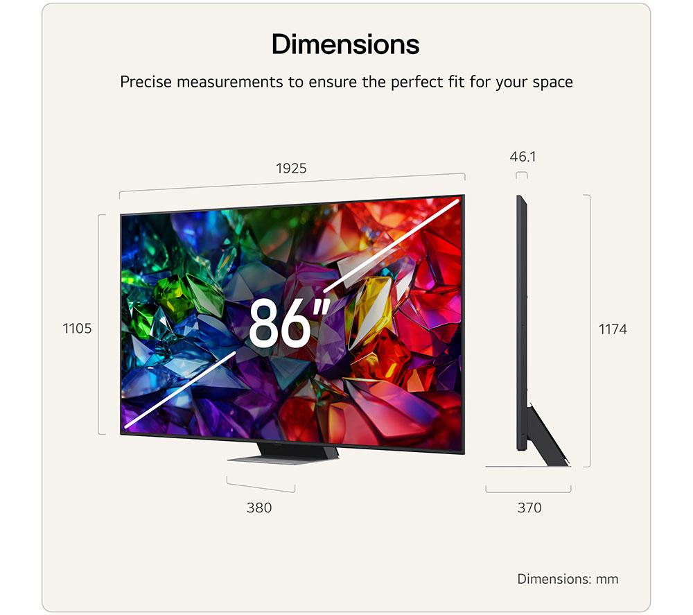 LG MRGB96 86" Micro RGB AI 4K HDR Smart TV 2026 - 86MRGB96B6B