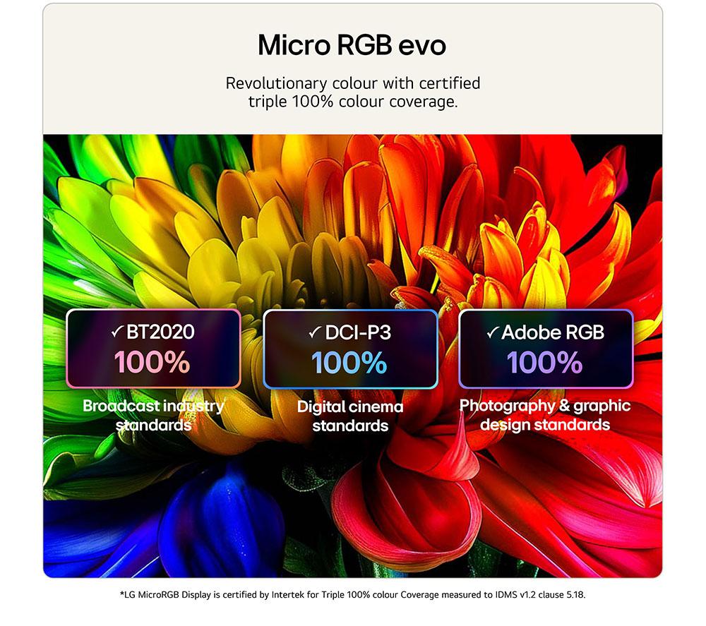 LG MRGB96 86" Micro RGB AI 4K HDR Smart TV 2026 - 86MRGB96B6B