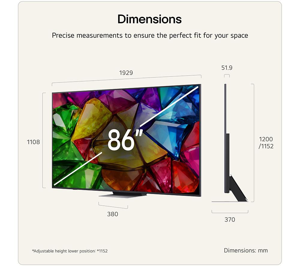 LG MRGB88 86" Mini RGB AI 4K HDR Smart TV 2026 - 86MRGB88B6B
