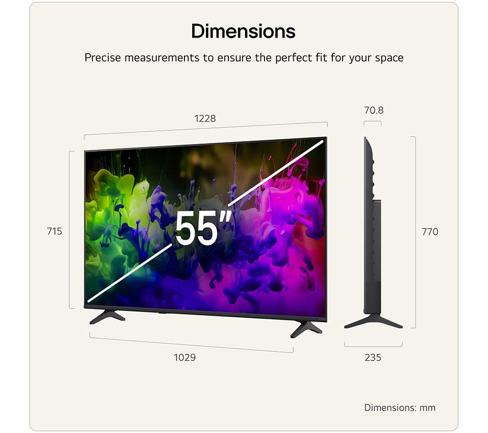 LG QNED7E Smart TV QNED AI Mini LED 4K HDR de 55" 2026 - 55QNED7EB3C