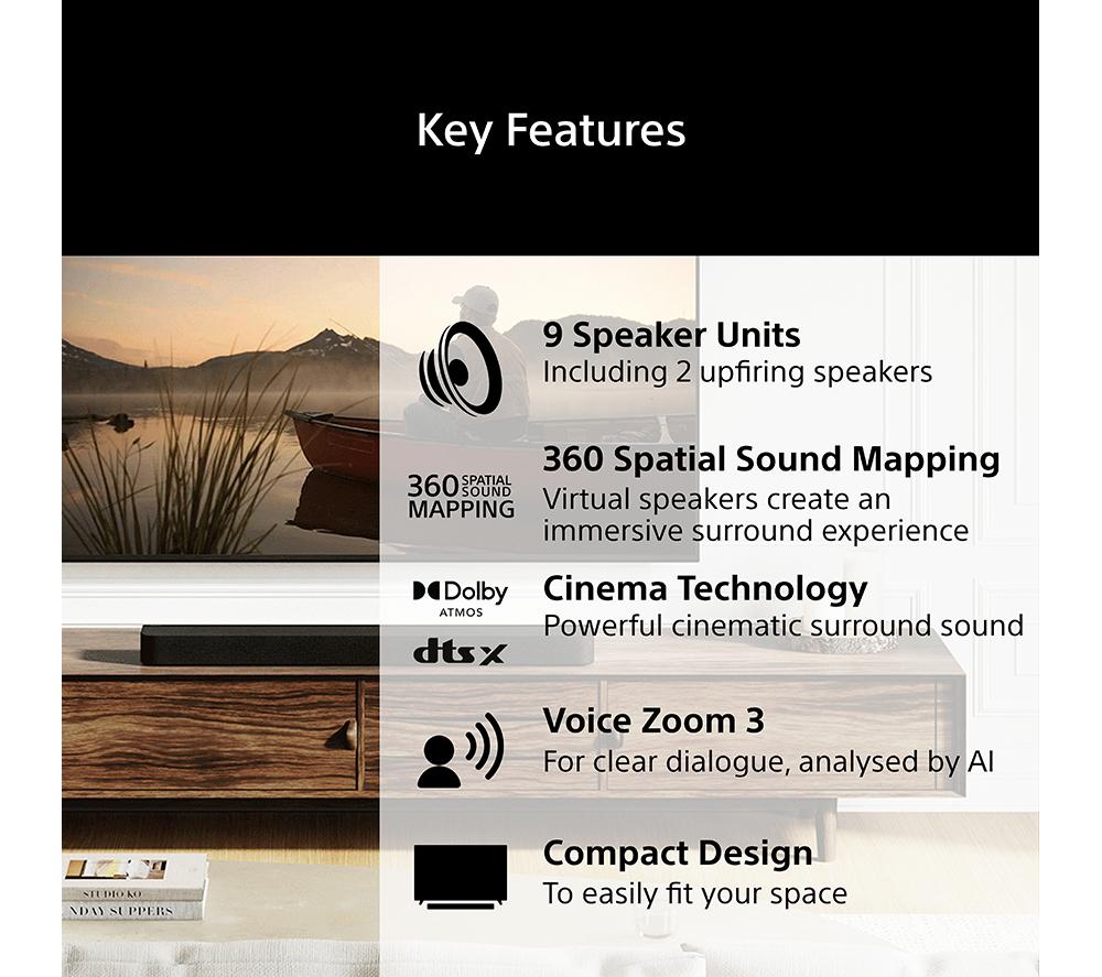 SONY BRAVIA Theatre Bar 7 HT-A7100 5.0.2 Sound Bar with Dolby Atmos & DTS:X