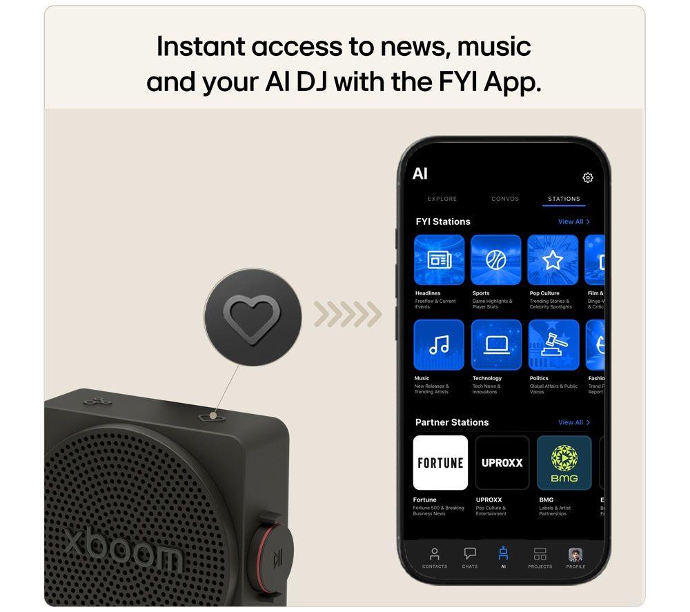 Altavoz Bluetooth portátil LG XBOOM Mini - Negro