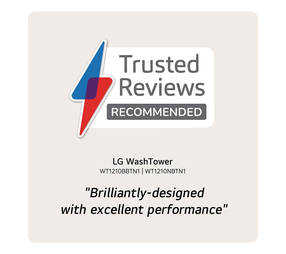 LG WashTower WT1210WWF WiFi-enabled 12 kg Washer Dryer - White