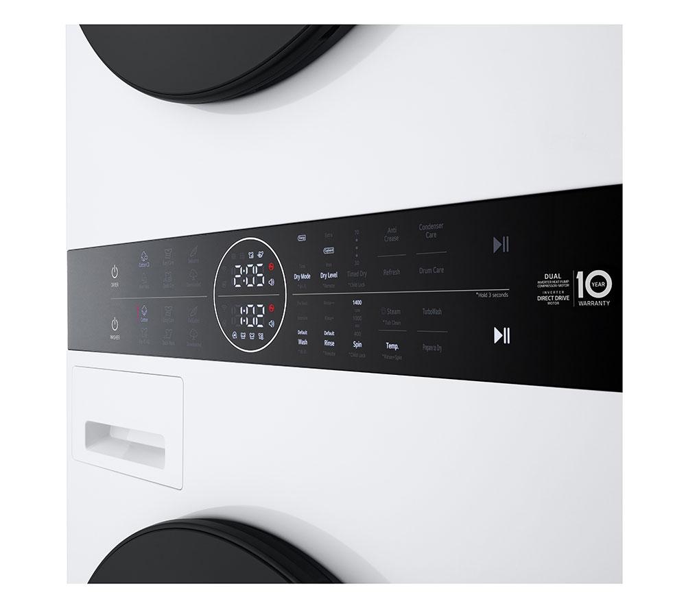 LG WashTower WT1210WWF WiFi-enabled 12 kg Washer Dryer - White