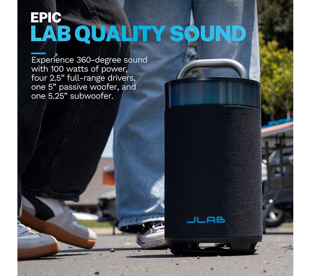 JLAB Epic Party Portable Bluetooth Speaker - Black