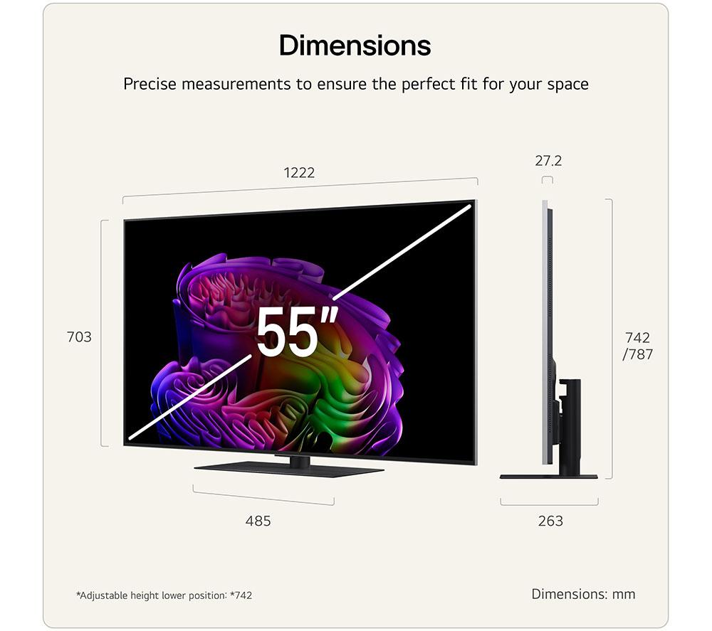 LG G6 55" OLED AI 4K HDR Smart TV 2026 (Stand Version) - OLED55G66LS