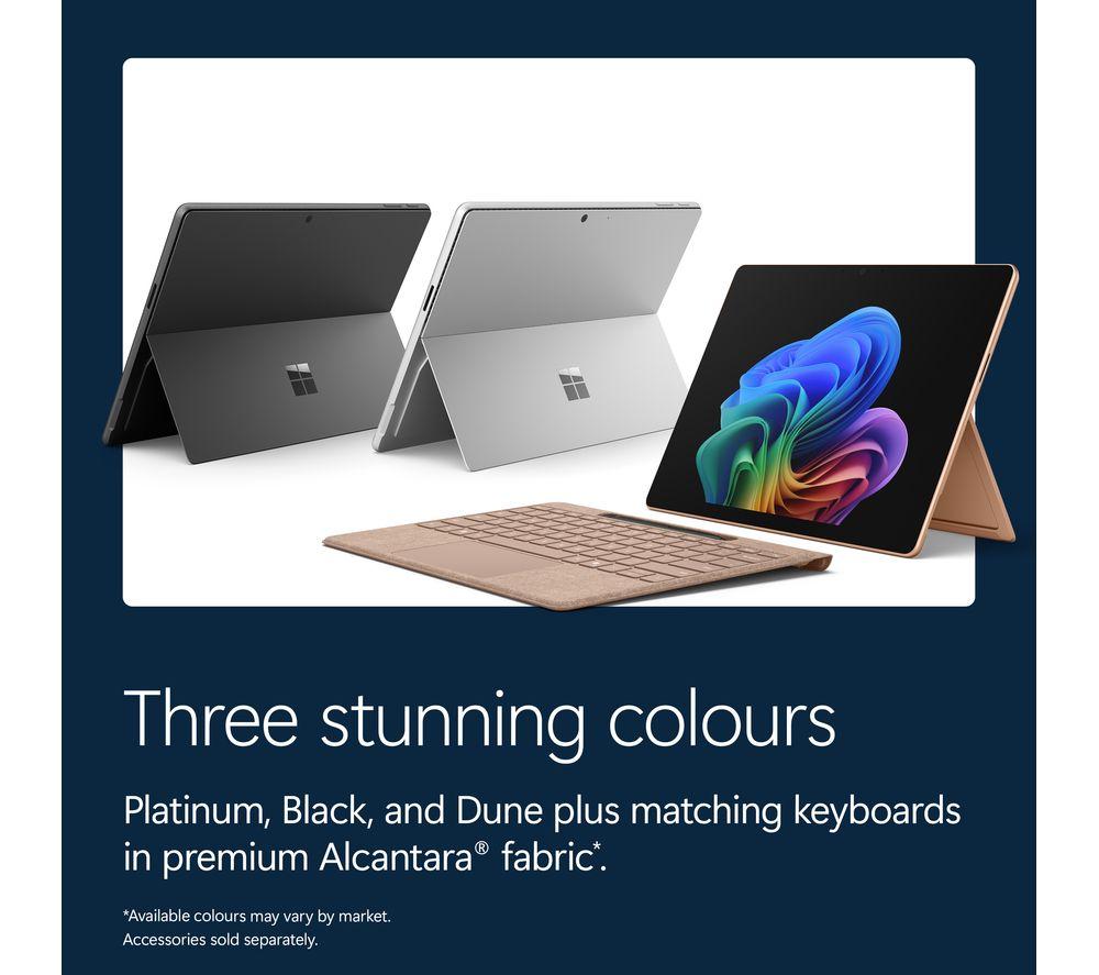 MICROSOFT Surface Pro 13", Copilot+ PC - Snapdragon X2 Elite, 512 GB SSD, Platino