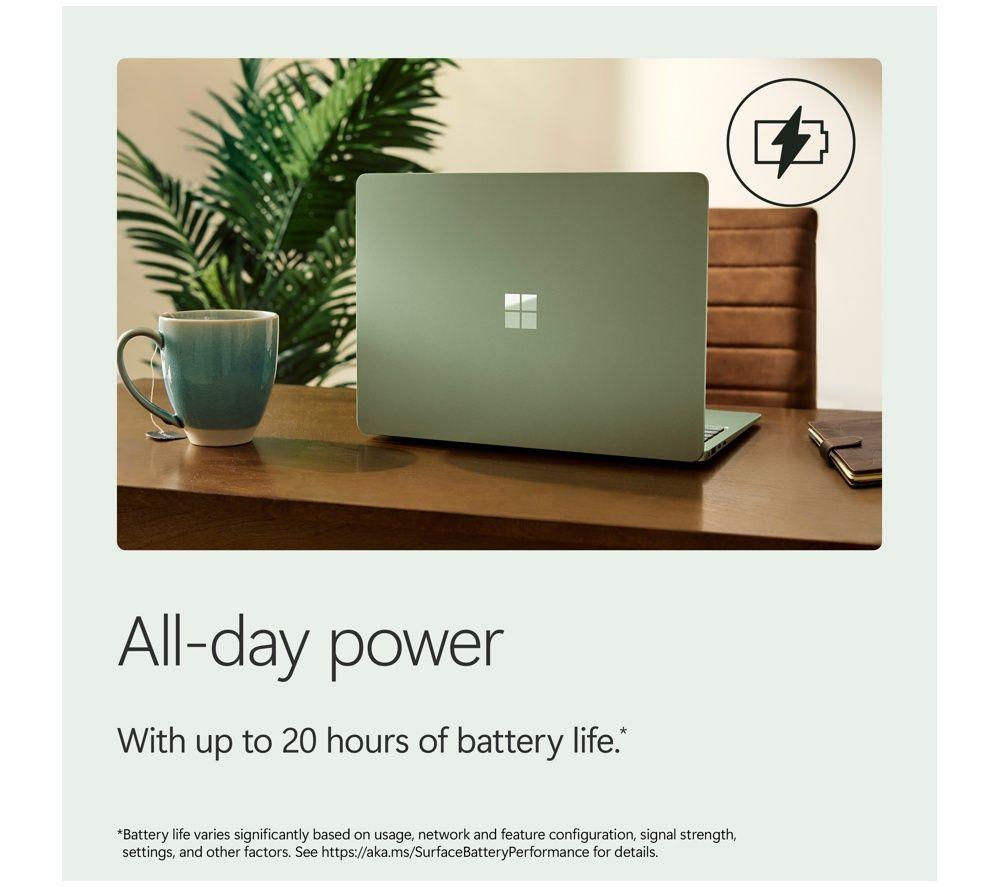 MICROSOFT Surface Laptop 13.8", Copilot+ PC - Snapdragon X2 Elite, 512 GB SSD, Emerald