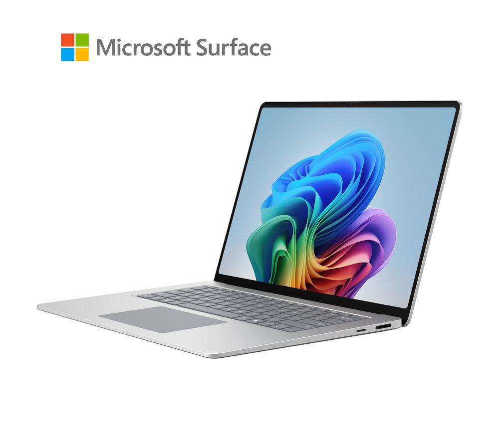 MICROSOFT Surface Laptop 15", Copilot+ PC - Snapdragon X2 Plus, SSD de 512 GB, Platino