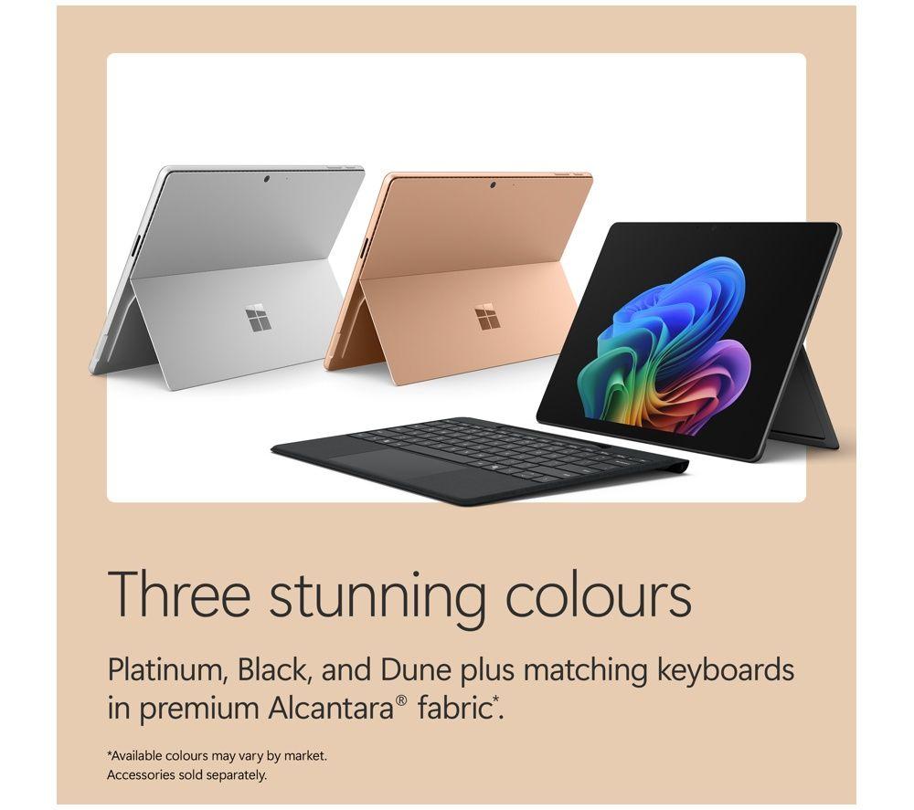 MICROSOFT Surface Pro de 13", Copilot+ PC - Snapdragon X2 Plus, 512 GB SSD, Dune