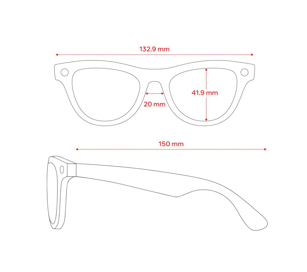 RAY-BAN META Skyler (Gen 2) Glasses - Peach with Brown Transition Lenses