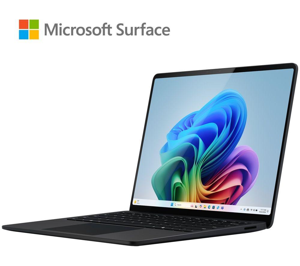 MICROSOFT Surface Laptop 13.8", Copilot+ PC - Snapdragon X2 Plus, 512 GB SSD, Black