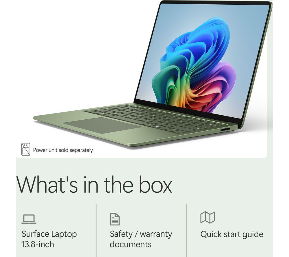 MICROSOFT Surface Laptop de 13,8", Copilot+ PC - Snapdragon X2 Plus, SSD de 512 GB, Jade