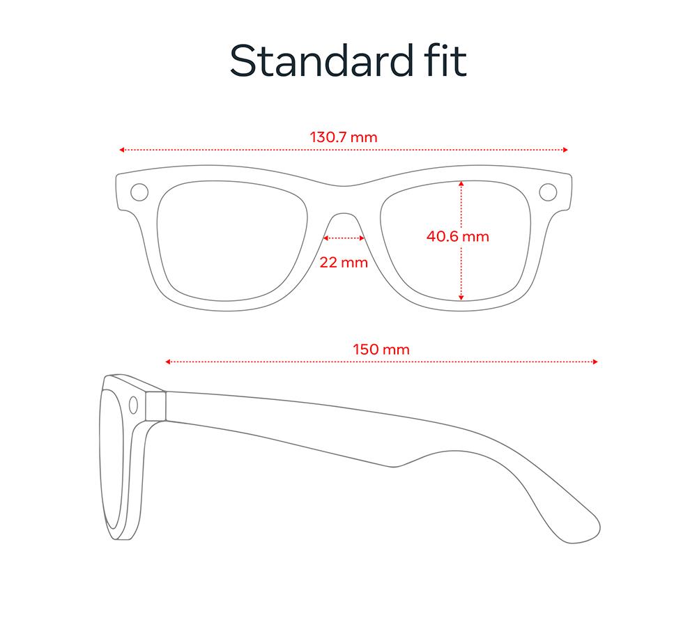 RAY-BAN META Wayfarer (Gen 2) Glasses - Shiny Transparent Grey with Clear to Sapphire Transitions Lenses