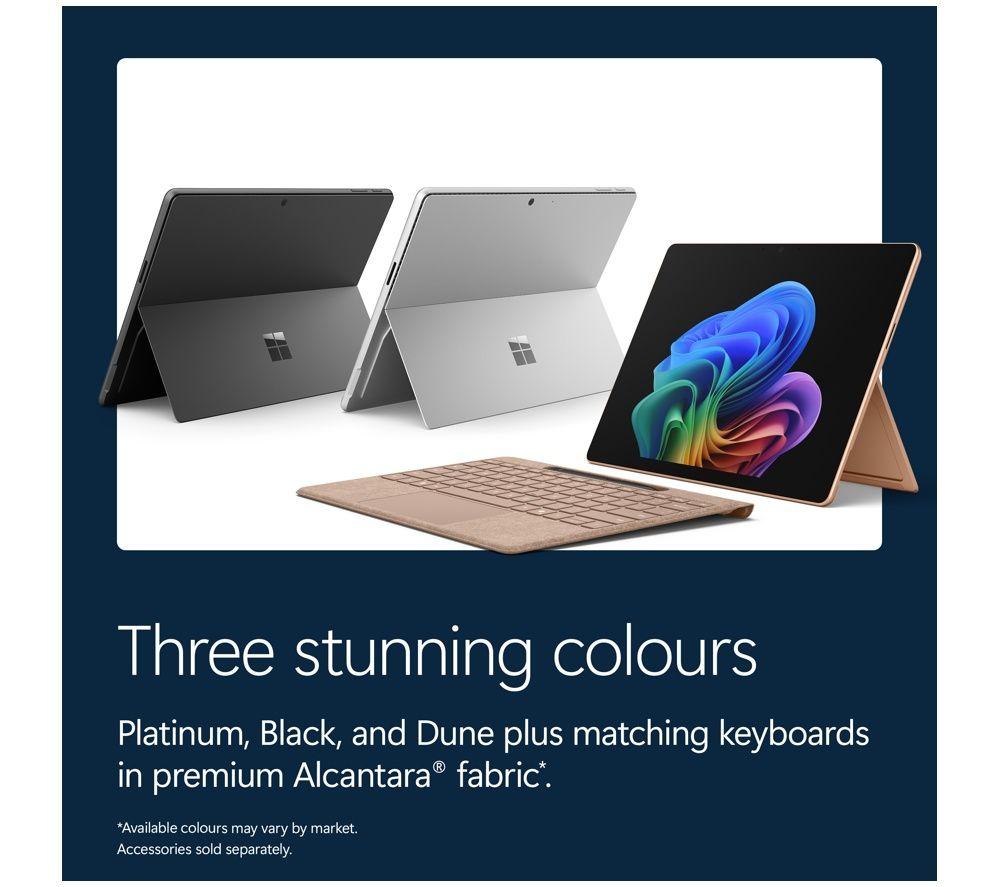 MICROSOFT Surface Pro 13", Copilot+ PC con teclado - Snapdragon X2 Plus, 256 GB SSD, Platino