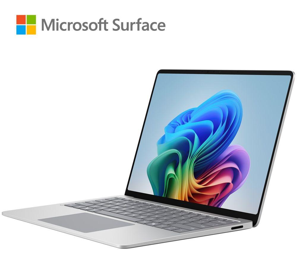 MICROSOFT Surface Laptop 13.8", Copilot+ PC - Snapdragon X2 Elite, 512 GB SSD, Platinum