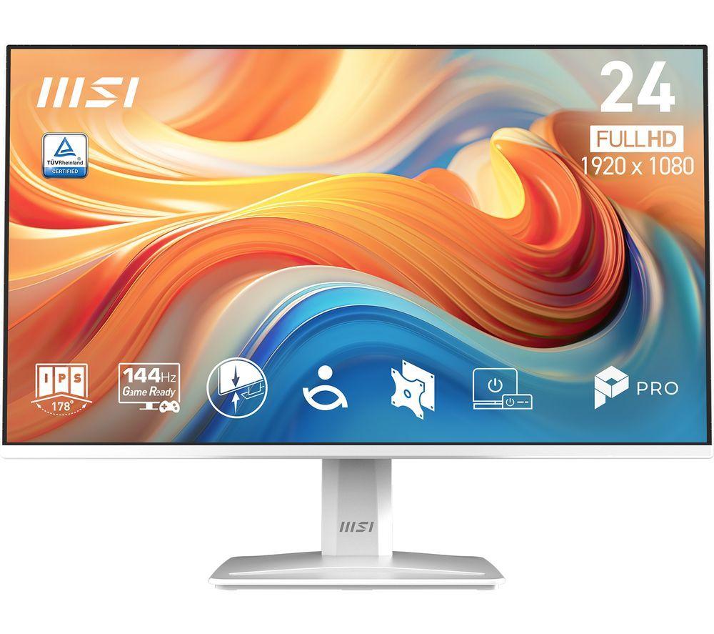 Monitor LCD IPS MSI PRO MP243W E14 Full HD de 23,8" – Blanco
