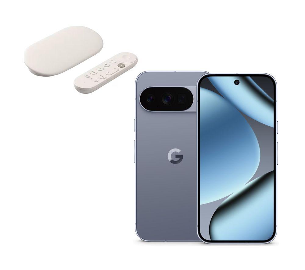 GOOGLE Pixel 10 Pro (512 GB, Moonstone) & TV Streamer 4K Bundle