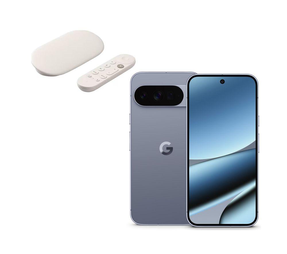 GOOGLE Pixel 10 Pro XL (256 GB, Moonstone) & TV Streamer 4K Bundle