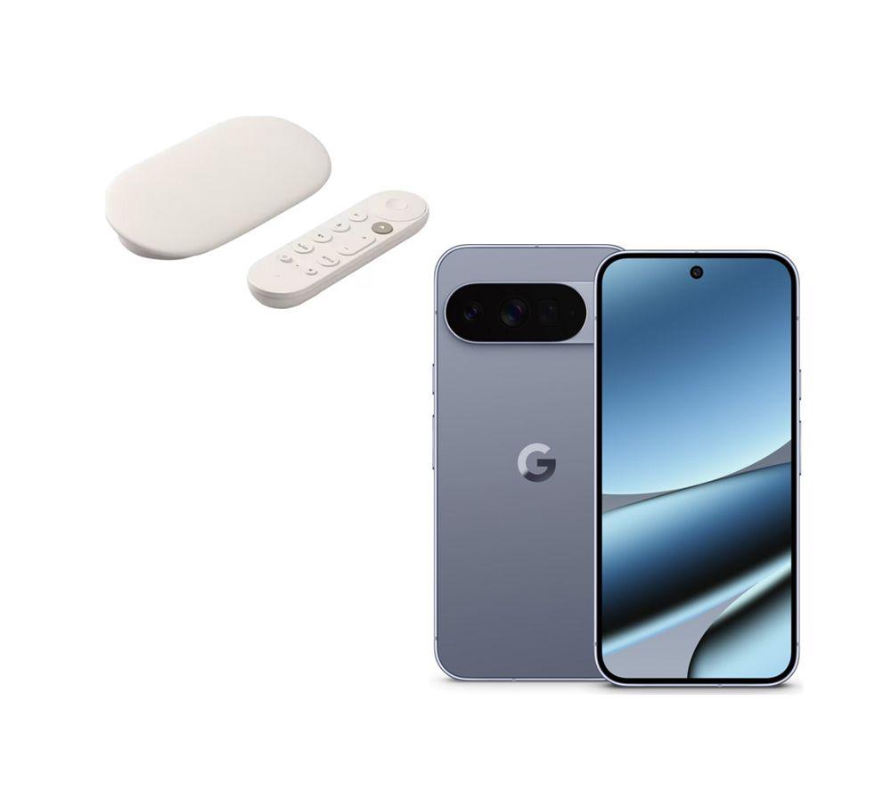 GOOGLE Pixel 10 Pro XL (512 GB, Moonstone) & TV Streamer 4K Bundle