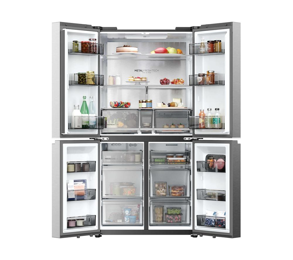 HAIER Horizon Cube 90 Series 5 HCR59F18DNMM Kühl-Gefrierkombination – Inox