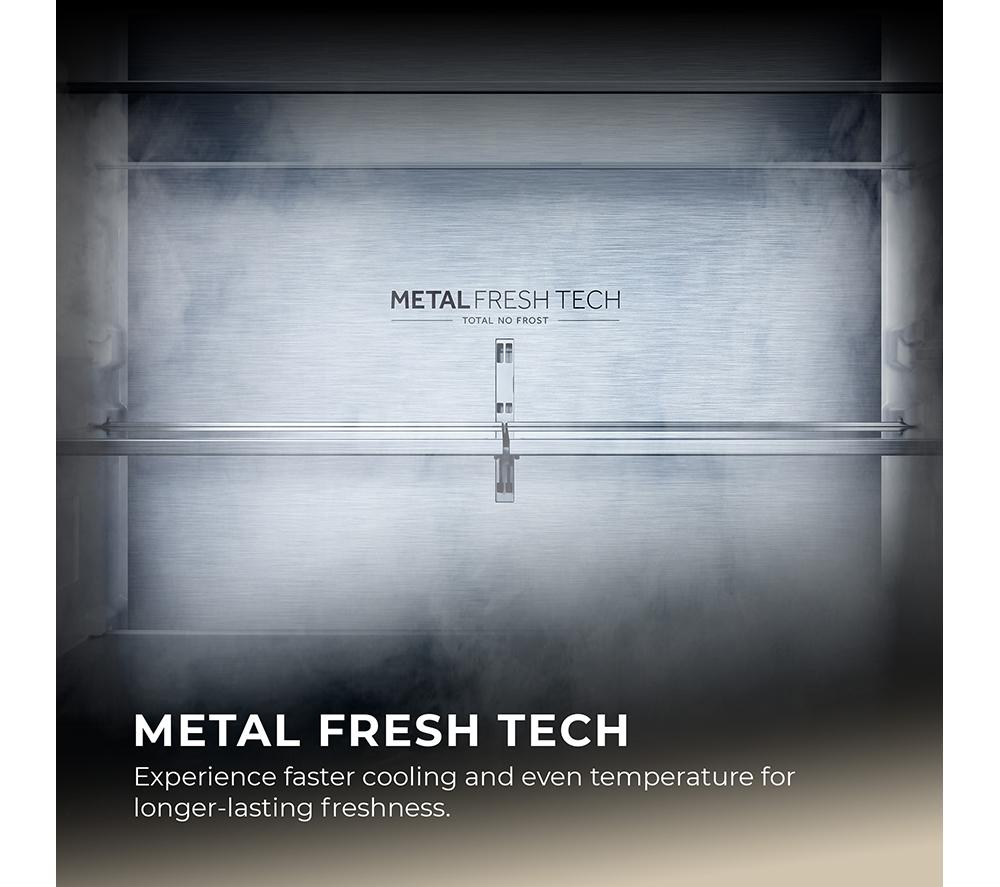 HAIER Horizon Cube 90 Series 5 HCR59F18DNMM Kühl-Gefrierkombination – Inox