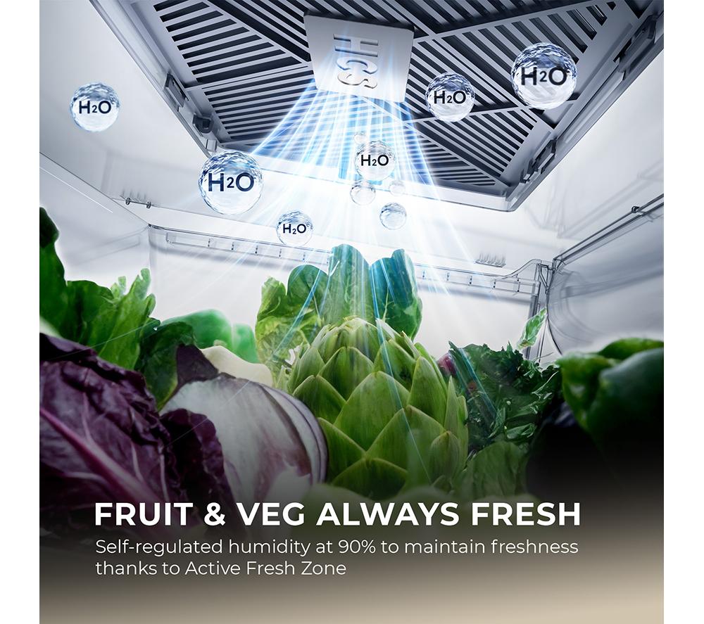 HAIER Horizon Cube 90 Series 5 HCR59F18DNMM Kühl-Gefrierkombination – Inox