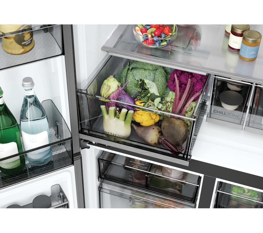 HAIER Horizon Cube 90 Series 5 HCR59F18DNMM Kühl-Gefrierkombination – Inox