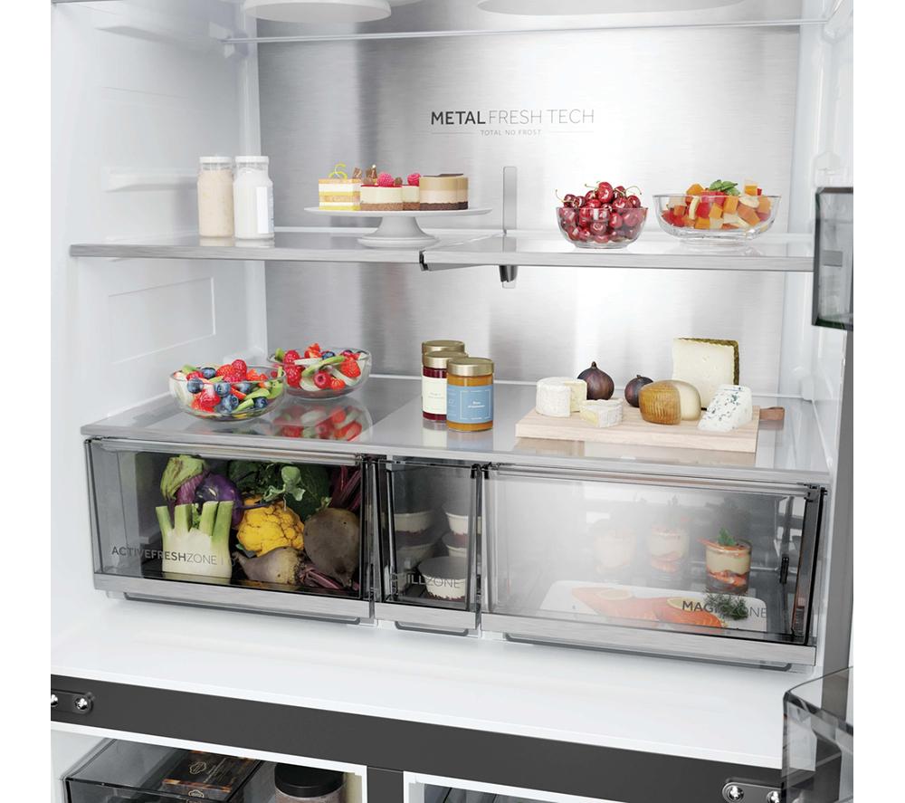 HAIER Horizon Cube 90 Series 5 HCR59F18DNMM Kühl-Gefrierkombination – Inox