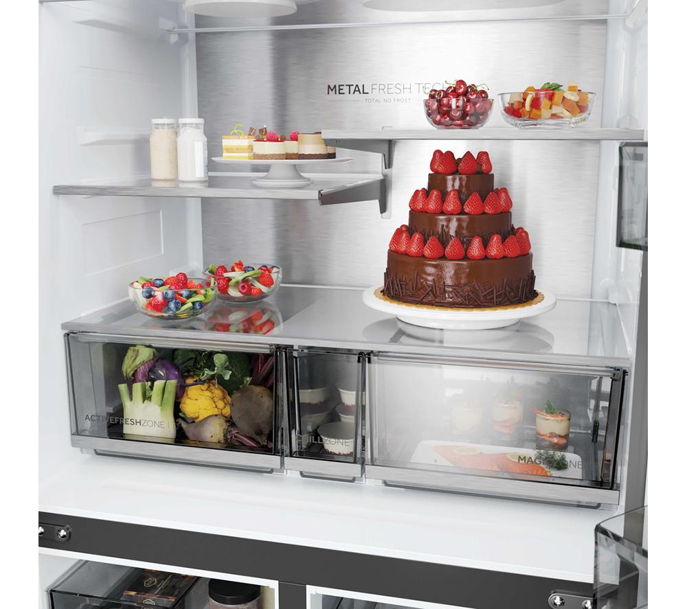 HAIER Horizon Cube 90 Series 5 HCR59F18DNMM Kühl-Gefrierkombination – Inox
