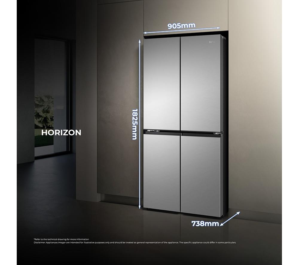 HAIER Horizon Cube 90 Series 5 HCR59F18DNMM Kühl-Gefrierkombination – Inox