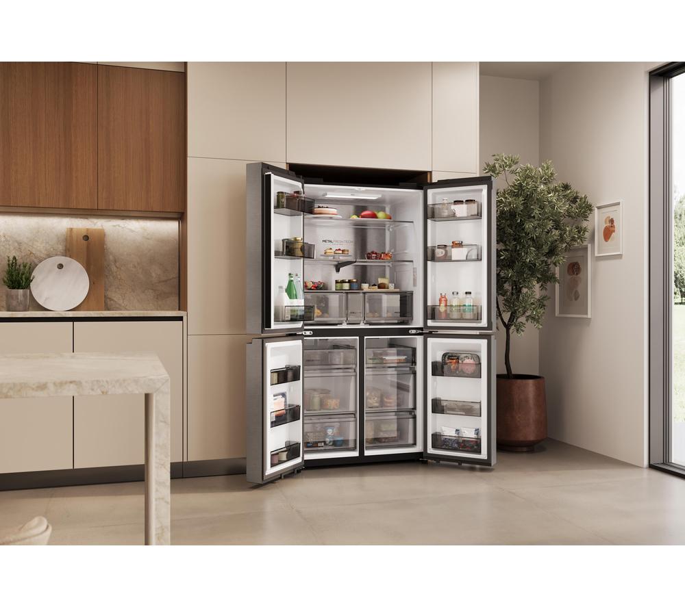 HAIER Horizon Cube 90 Series 5 HCR59F18DNMM Kühl-Gefrierkombination – Inox