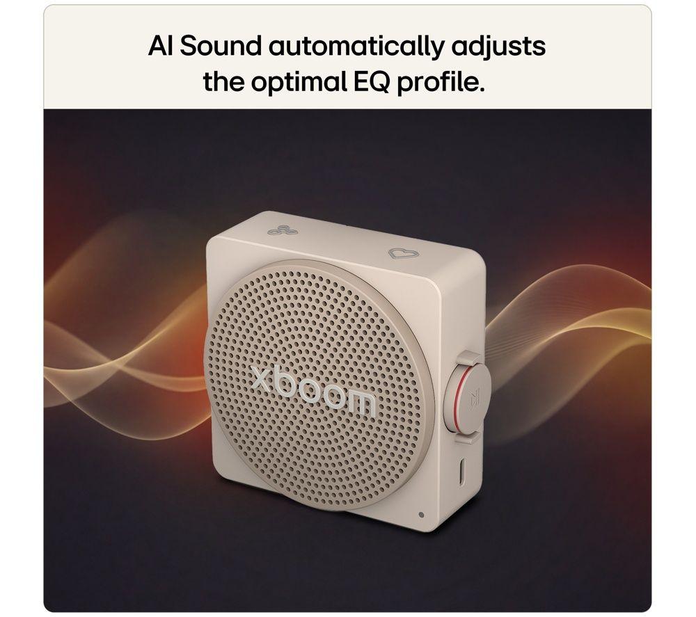 LG xboom Mini Portable Bluetooth Speaker - Grey