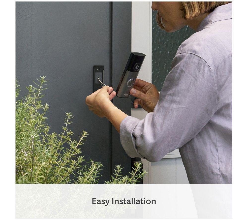 RING Wired Retinal 4K Video Doorbell Pro (Newest Gen) - Deep Silver