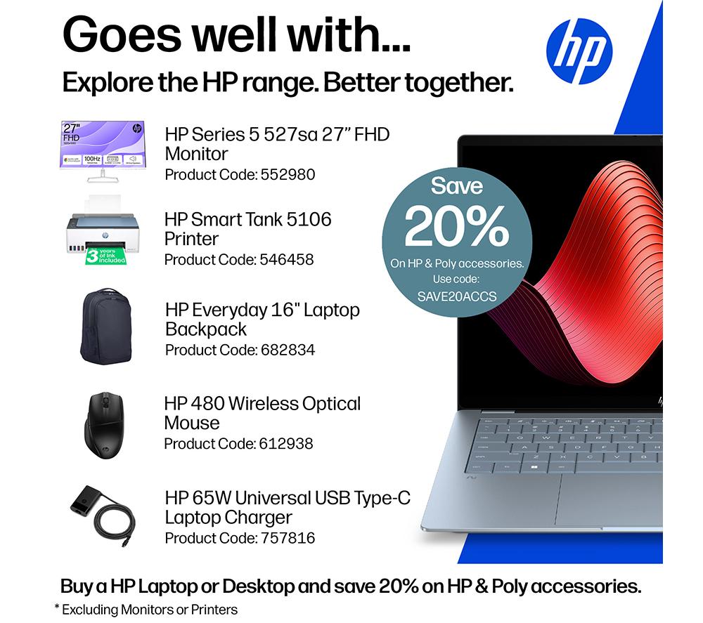 HP OmniBook Ultra 14" Laptop, Copilot+ PC - Snapdragon X2 Elite, 1 TB SSD, Stone Blue