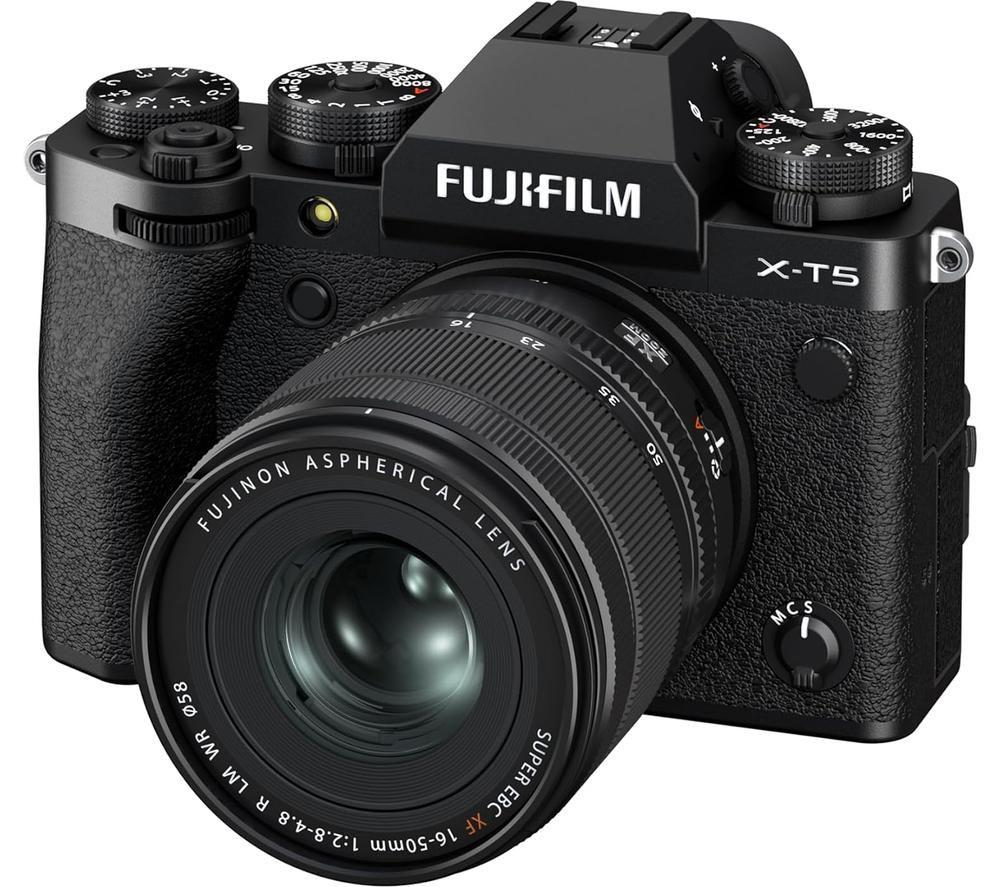 FUJIFILM X-T5 Mirrorless Camera with FUJINON XF 16-50 mm f/2.8-4.8 R LM WR Lens - Black