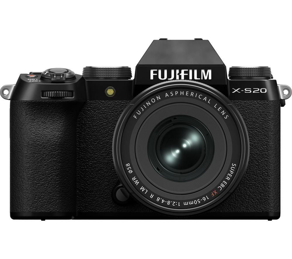 FUJIFILM X‑S20 Mirrorless Camera with FUJINON XF 16–50 mm f/2.8–4.8 R LM WR Lens - Black