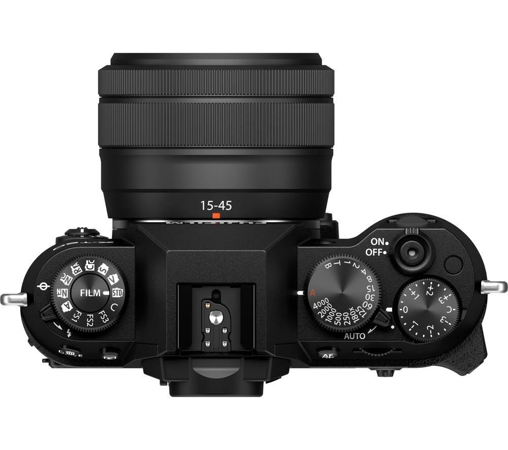 FUJIFILM X-T50 Mirrorless Camera with FUJINON XC 15-45 mm f/3.5-5.6 OIS PZ Lens - Black