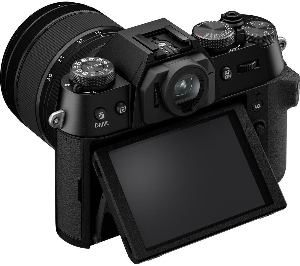 FUJIFILM X-T50 Mirrorless Camera with FUJINON XC 15-45 mm f/3.5-5.6 OIS PZ Lens - Black